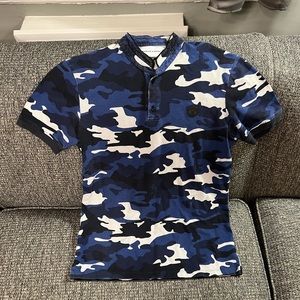The Kooples Sport Blue Camo Shirt
